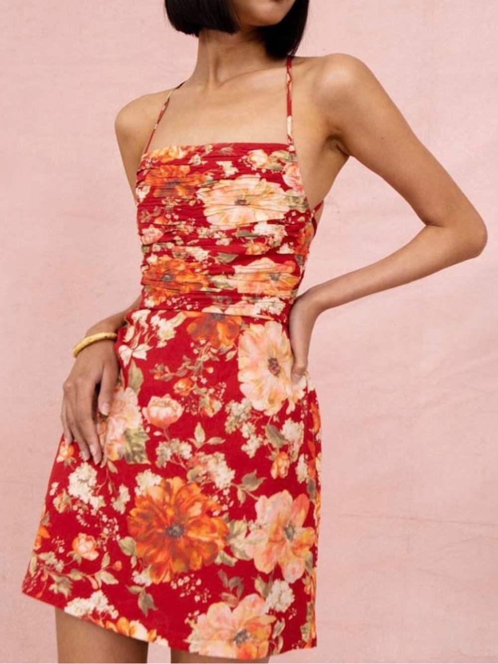 Posse Red Floral Dress